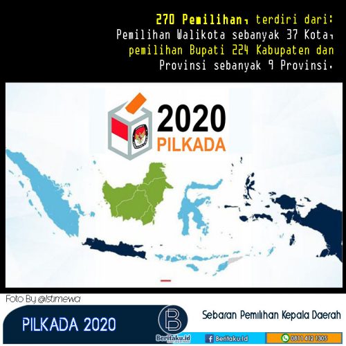 Daftar Pilkada 2020 Sebaran Diseluruh Indonesia