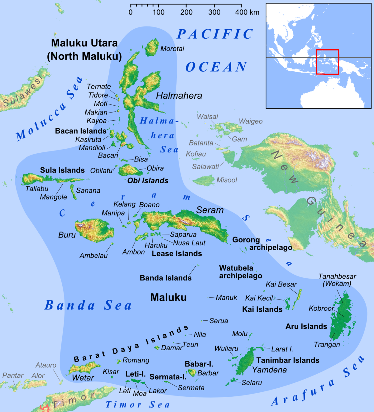 Gambar Peta Maluku Dan Maluku Utara